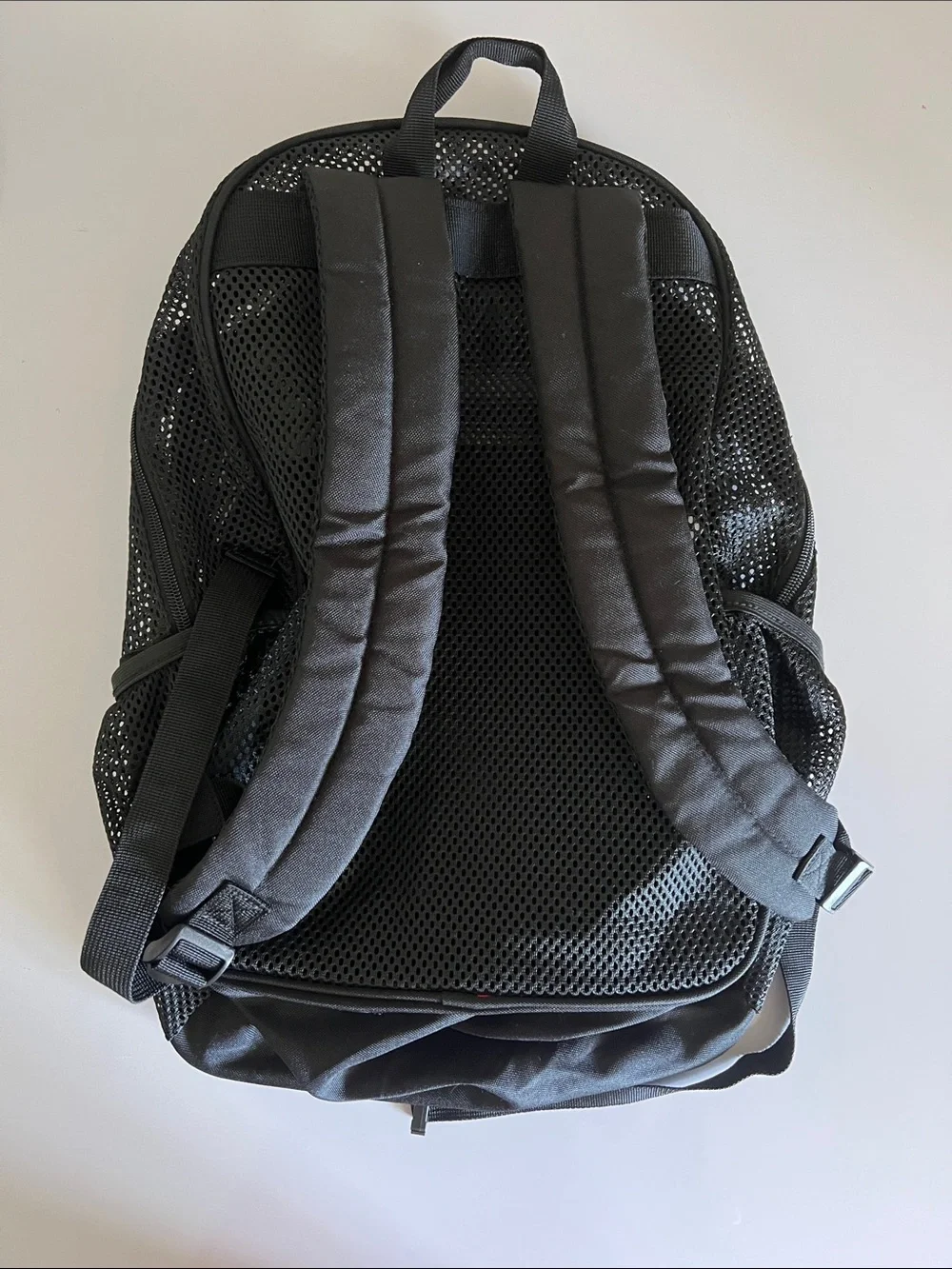 Black Mesh Casual Men's Backpack - Durable Everyday Bag